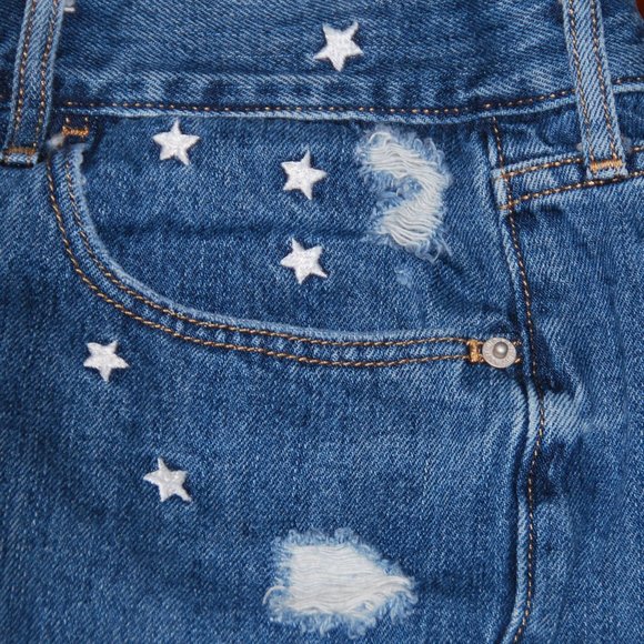 Old Navy Star Embroidered Denim Shorts - Picture 3 of 3